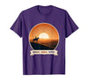 Mademark Sunrise Saddle Repeat Horse Rider Silhouette Design T-Shirt - Men - size chart