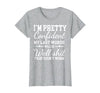 I Am Pretty Confident DNG Similar to I Am Pretty Confident My Last Words T-Shirt - size chart