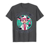 Mademark Moo Laboratory Results Positive Cow Design T-Shirt - size chart