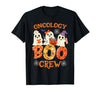Oncology Boo Crew Funny Ghost Halloween Spooky Costume Nurse T-Shirt - size chart