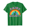 Halloween Fairy Security Father's Day Apparel Men Fairy Security Funny Dad Costume T-Shirt - size chart