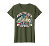 C.J.`s Funny Dark Humor Gift Shop Lets Find A Cure for Stupid People, Retro Comic Dark Humor T-Shirt - size chart