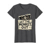 Mademark Let the Monkey Out Wild Primate Graphic Design T-Shirt - Women - size chart
