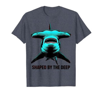 Shaped by the Deep Hammerhead Shark Design T-Shirt