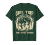 Vitage Girls Trip Salem Halloween Womens Funny Tee Retro Girls Trip Salem 1692 They Missed One Witch Halloween T-Shirt -
