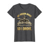 Mademark My Broom Broke So I Drove Funny Halloween Design T-Shirt - size chart