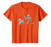 Funny Halloween Dog Lovers Gift Tees Skeleton Dogs Funny Skeleton Chasing Goldendoodle Dog Halloween Dogs Lover T-Shirt -