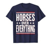 Mademark Horses Over Everything Equestrian Design T-Shirt - Men - size chart