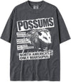 BABATEES U.S.A. MAX-Heavyweight Punk Rock Animals Shaka Wear Oversized 7.5oz Cotton Tshirt - size chart