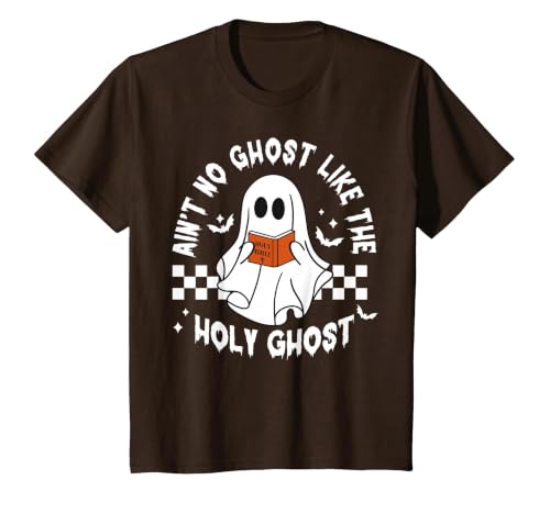 Funny Ain't No Ghost Like The Holy Ghost Christian Halloween T-Shirt - size chart