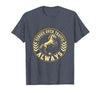Mademark Horses Over Traffic Always Equestrian Design T-Shirt - Men - size chart