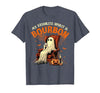 Bourbon Ghost Funny Halloween Drinking Apparel My Favorite Spirit is Bourbon Funny Halloween Ghost T-Shirt - size chart