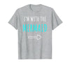 Mermaid Shirt Funny Easy Halloween Shirt Funny Mermaid Halloween Parents or Couples Costume T-Shirt - size chart