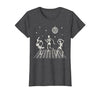 Sollomio Skeletons Dancing at The Club with a Disco Ball Halloween T-Shirt - size chart
