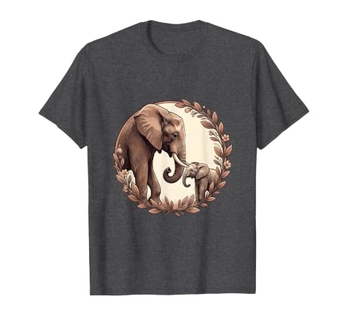Mademark Elephant Mom and Baby Trunk Touch Pregnancy Tee T-Shirt - Men - size chart