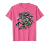 Mystical Native American Horse Farm Heritage Spirituality T-Shirt - size chart