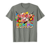Be Kind Highland Cow Autism Awareness Sped Teacher Be Kind Highland Cow Autism Awareness Inspirational Teacher T-Shirt -