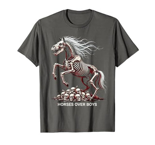 Mademark Horses Over Boys Equestrian Design for Women T-Shirt - Men - size chart