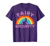 Halloween Fairy Security Father's Day Apparel Men Fairy Security Funny Dad Costume T-Shirt - size chart