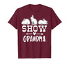 Show Rabbit Grandma T-Shirt — design detail