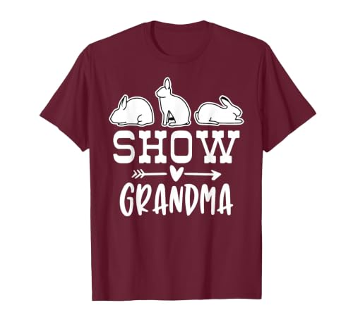Show Rabbit Grandma T-Shirt — design detail