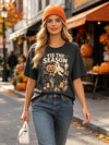 SGYHO Oversized Halloween Shirts for Women Spooky Season Pumpkin Ghost Fall Casual Tee - size chart