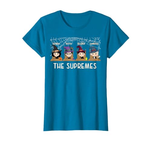 RBG Supremes Court cute gift THE SUPREMES Halloween Cute Woman Supreme Court Justices RBG T-Shirt - size chart