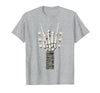 Rock and Wear Gifts Men Women Kids Skeleton Guitar Hand Rock On Guitarist Rock Band Music T-Shirt - size chart