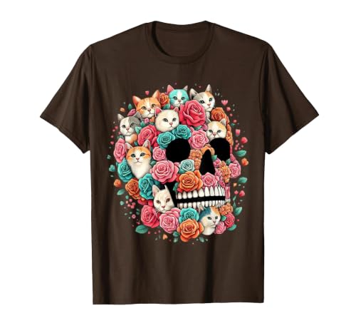 TS - SHOP - Kitty Skeleton Halloween Costume Idea Cat Skull - Kitty Skeleton Halloween Costume Idea T-Shirt - size chart