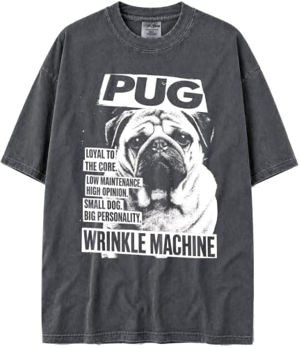 BABATEES U.S.A. MAX-Heavyweight Punk Rock Animals Shaka Wear Oversized 7.5oz Cotton Tshirt - size chart