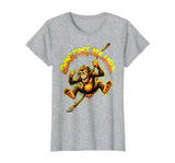 Mademark Swing First Ask Later Funny Monkey Design T-Shirt - Women - size chart