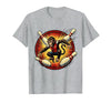 Mademark Pin Monkey Dodging Flying Pins Bowling Graphic T-Shirt - Men - size chart