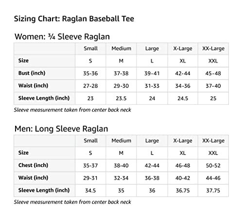 Mademark Dorsal Fin Rising Shark Men Graphic Design Raglan Baseball Tee - size chart