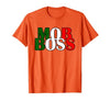 Italian Yeah B Mob Boss Italian Flag 1920s Costume Mafia Party T-Shirt - size chart