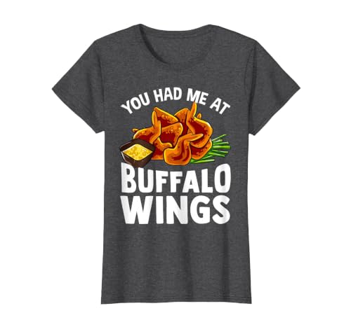 Homewise Shopper Buffalo Wings Buffalo Wings Funny Appetizer T-Shirt - size chart