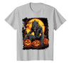 FrightNightFits Werewolf Orange Halloween T-Shirt - size chart