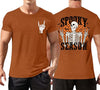 Ithalt Mens Halloween Shirt Halloweentown T Shirt Pumpkin Short Sleeve Top - size chart