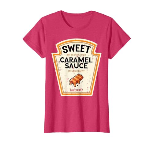 Halloween Shirts For Women Men Kids Boys Girls Halloween Caramel Sauce Funny Food Costume Women Men Kids T-Shirt - size chart