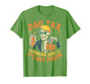Dad Tax Halloween Pumpkin Candy Art Dad Tax Halloween Pumpkin Candy Funny Skull Men Dad Joke T-Shirt - size chart
