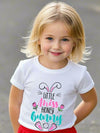 Easter Day Gift for Toddler Boy Baby Girl Tractor Loving Bunny T-Shirt — design detail
