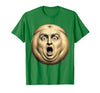Mademark Belly Button Surprised Cartoon Face Funny Graphic T-Shirt - Men - size chart