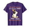 Cute Rabbit Lover Bunny Graphic T-Shirt (Dark Heather Grey) — design detail