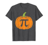 Halloween Tees Women Men Kids Pumpkin Pi Symbol Funny Math Nerd Spooky Halloween Pi Day T-Shirt - size chart