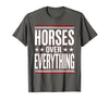 Mademark Horses Over Everything Equestrian Design T-Shirt - Men - size chart
