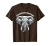 Mademark Elephants Over Everything Elephant Lover Design T-Shirt - Men - size chart