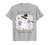 Spooky Goose Teacher Halloween Costume Funny Halloween Silly Goose Witch Spooky Goose Teacher Club T-Shirt - size chart