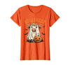 Bullsheet Highland Cow Ghost Halloween Tees Moo... I Mean Boo Bullsheet Highland Cow Ghost Halloween T-Shirt - size chart