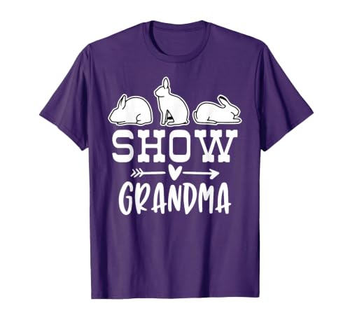Show Rabbit Grandma T-Shirt — design detail