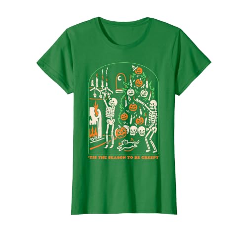 Halloween Creepy Season The Season to Be Creepy T-Shirt - size chart