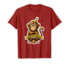 Mademark Sober Monkey Wild Life Sobriety Design T-Shirt - Men - size chart